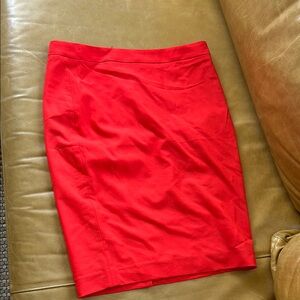 BANANA REPUBLIC Women's Pencil Skirt Size 8 In Red
